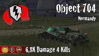 Object 704  |  6,8K Damage 4 Kills  |  WoT Blitz Replays