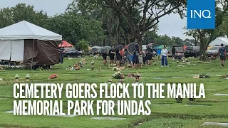 Cemetery goers flock to the Manila Memorial Park for Undas