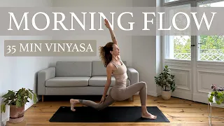 Morning Vinyasa Flow for Grace and Joy | 35 Min Morning Yoga