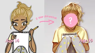 Redrawing old art! 5 YEARS difference