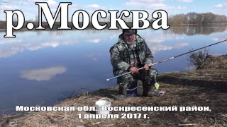 Рыбалка на Москва-реке в апреле 2017г. на поплавок Cralusso Bolo и фидер