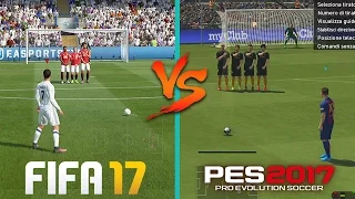 FIFA 17 vs PES 2017 - Gameplay