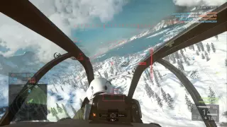 BF4 Attack Helicopter gameplay stingers love me | Jet tow missile