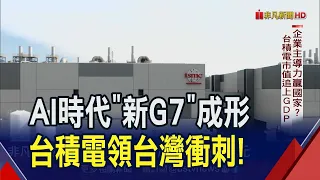 "新G7"領導AI時代！企業主導力更勝國家？台積電市值追上台灣GDP！反局限新創多元性？｜非凡財經新聞｜20240528