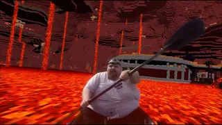 Fat guy sings moana on a boat speedruns Minecraft.