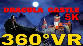 360° VR Dracula Castle in Transylvania Horror Tour 5K 3D Visit Romania Travel Virtual Reality HD 4K