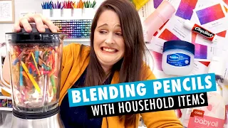 Testing Household Products to Blend Colored Pencils (Baby Oil, Vaseline, Hand Sanitizer + More!)