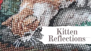 Вышивка крестом [Dimensions Kitten Reflections] готовая работа