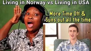 LIVING IN NORWAY vs LIVING IN USA (REACTION) -- What Life in Norway is Really Like Compare to USA