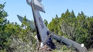 Cessna 180 Takeoff Ends in Trees