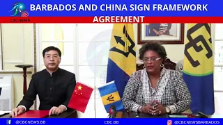 Barbados and China sign Framework Agreement