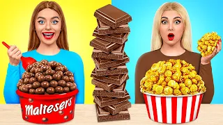 Real Food vs Chocolate Food Challenge | Funny Situations by Multi DO Challenge