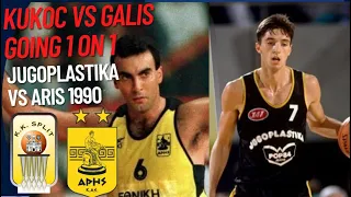 Toni Kukoc VS Nikos Galis | Jugoplastika VS Aris | FIBA EuroCup 1990