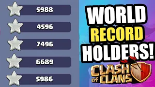 TOP 5 INSANE WORLD RECORD HOLDERS | Clash of Clans World Record 2020