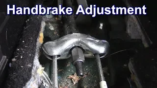 Handbrake Adjustment - Volkswagen Golf and Bora