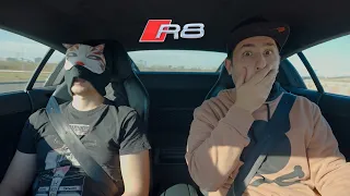 BLINDFOLDED IN A MONSTER - AUDI R8 V10 620HP) 😈😈😈