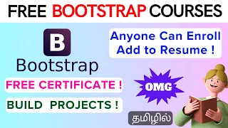 FREE BOOTSTRAP COURSES WITH CERTIFICATES ✅| BUILD FREE BOOTSTRAP MINI PROJECTS IN TAMIL