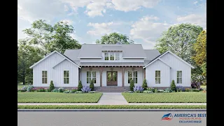 MODERN FARMHOUSE PLAN 041-00224 WITH INTERIOR