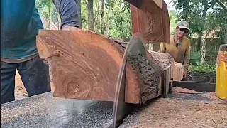 Wood working ‼️ Excellent wood cutting skills - stihl chainsaw