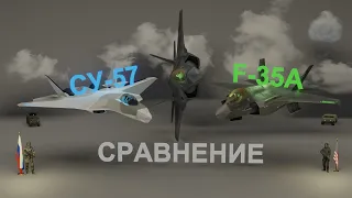 СУ-57 и F-35 сравнение двух истребителей пятого поколения. Авиация России и США. F-35 сделано 890шт!