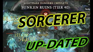 UPDATED VACUUM STORM SORCERER LEVEL 90 in LEVEL 94 ( tier 40 ) Nightmare Dungeon FULL GAMEPLAY