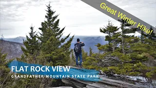 Flat Rock View | Winter Hike | Grandfather Mountain State Park | North Carolina | Asutsi Trail