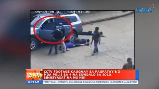 UB: CCTV footage kaugnay sa pagpatay ng mga pulis sa 4 na sundalo sa Jolo, sinisiyasat na ng NBI