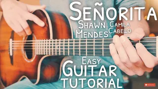 Señorita Shawn Mendes Camila Cabello Guitar Tutorial // Señorita Guitar // Lesson #694
