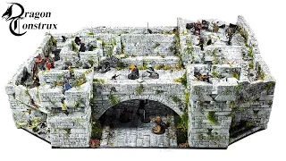 Dungeon and Dragons Castle Keystone Bridge, Designing XPS foam gaming Terrain  Part 4