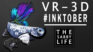 INKTOBER: "Fish" │Tilt Brush │Inktober VR