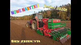 Jesień 2020!|Nowe nabytki|Siew pszenżyta|Agromasz SN300|MF8130