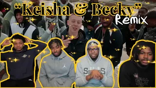 AMERICANS REACT TO Russ & Tion Wayne - Keisha Becky (Remix) Ft. Aitch [Music Video] |