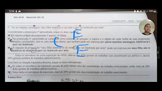 GABARITO INSS GUARULHOS - RACIOCÍNIO LÓGICO - PROVA RESOLVIDA