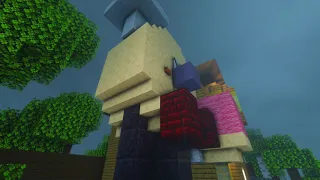 Raining Around Rod's House in Minecraft RTX | Ice Scream 5 Fan made