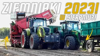 🔥KOPANIE ZIEMNIAKÓW W SIERPNIU 2023🇵🇱🔥PIERWSI W ŁÓDZKIM⁉️🔥CLAAS & JOHN DEERE😎🔥200 HA VS GRIMME ❗️🔥