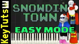 Learn to Play Snowdin Town from Undertale - Easy Mode