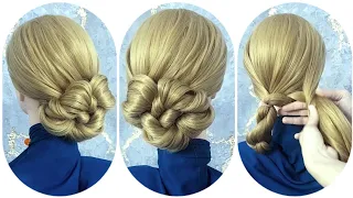 Flowers bun hairstyle / New hairstyle for girls