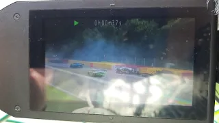 Spa 24 Hours 2021 crash involving Jack Aitken, Davide Rigon, Kevin Estre & Franck Perera