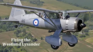 Flying The Westland Lysander