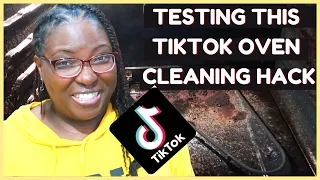 CLEANING MY OVEN USING A TikTok HACK