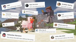 Minecraft Rick Rolling with Game Sounds #Shorts
