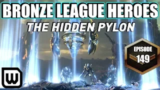 BRONZE LEAGUE HEROES #149 | THE HIDDEN PYLON! Bomber vs Monocle