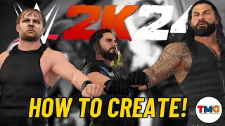 WWE 2K24 : How To Create The Shield Tutorial!