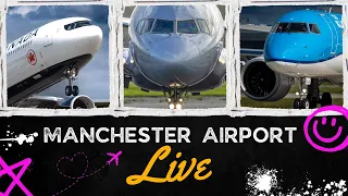 LIVE Manchester Airport - Plane Spotting in 4k