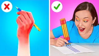 USEFUL LIFE HACKS FOR EVERY OCCASION! ||Funny School Hacks And Tricks By 123 GO! GOLD