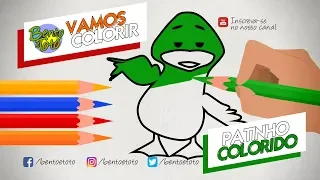 NOVO! Vamos colorir com o Patinho Colorido, Bento e Totó (Vídeos Educativos)