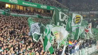 Werder Bremen gegen Schalke 04 das 1:0 Live durch Füllkrug aus dem Stadion