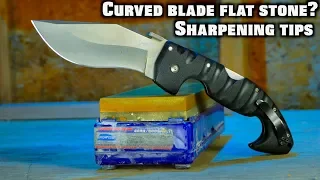 How To Sharpen a Recurved Knife or any curved knife blade.