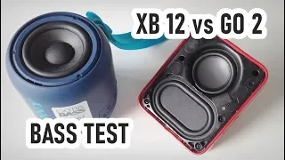 JBL GO 2 vs Sony SRS XB12 Bass Test