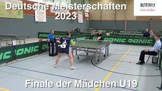 Finale der Mädchen | Deutsche Meisterschaften 2023 | Annett Kaufmann - Mia Griesel | Highlights